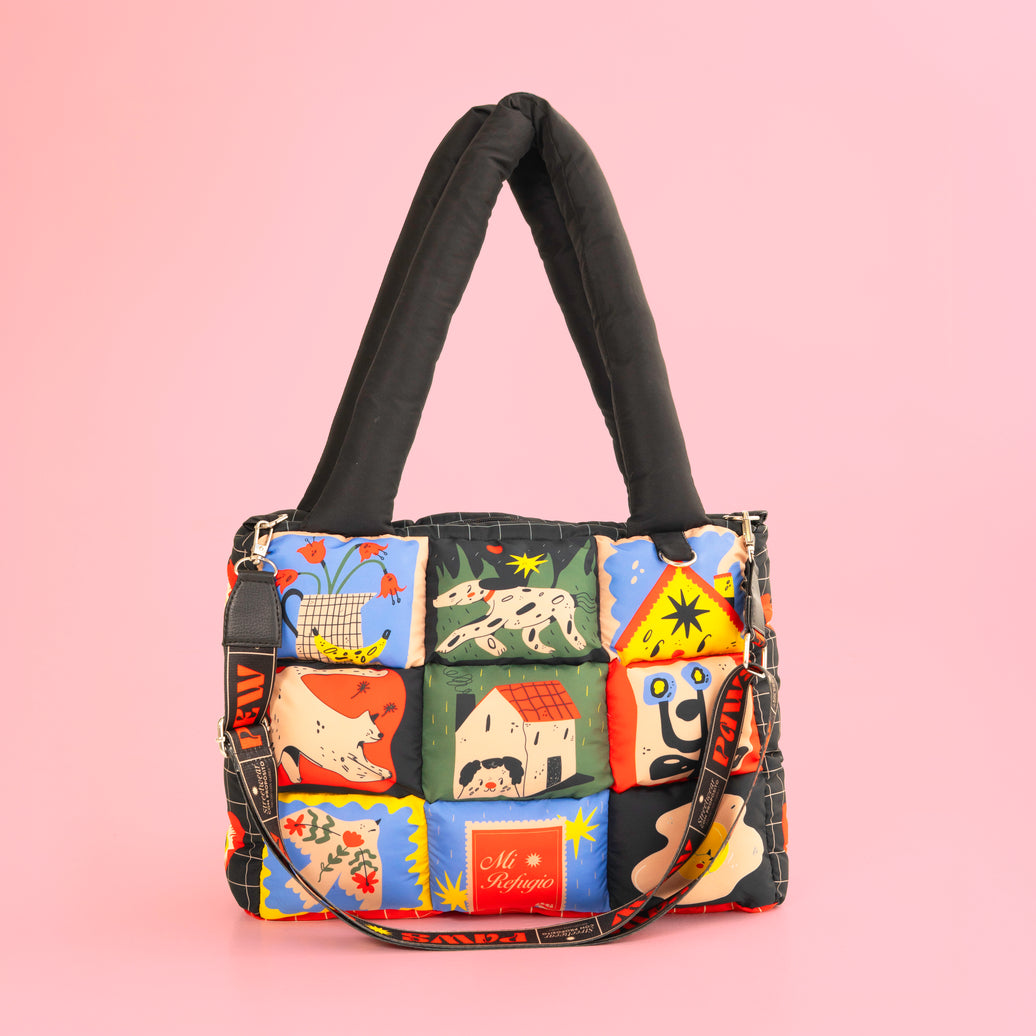 Puffy Bag Mi Hogar Negra