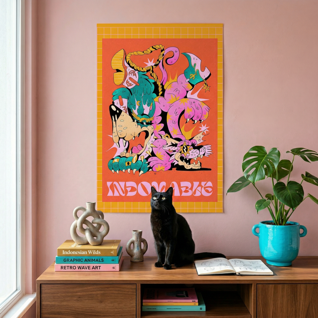 💥🐾 Póster Indomable