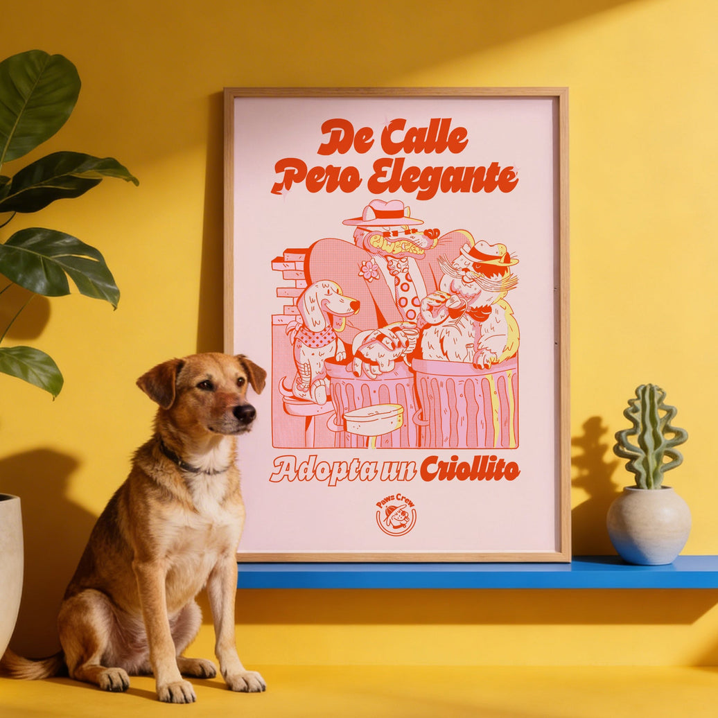 🐕❤️ Póster De Calle Pero Elegante