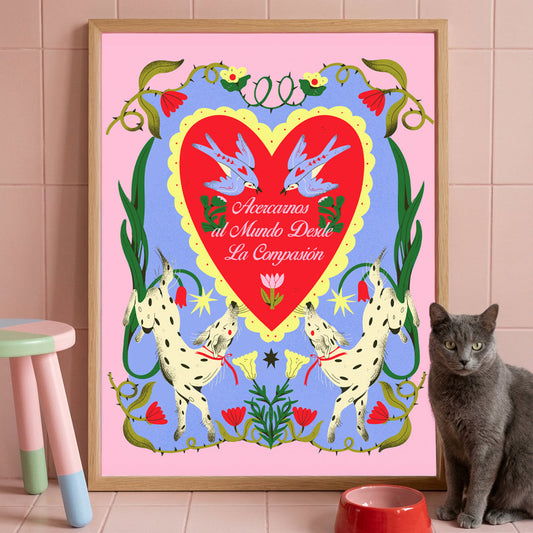 💗🐦 Póster Compasión