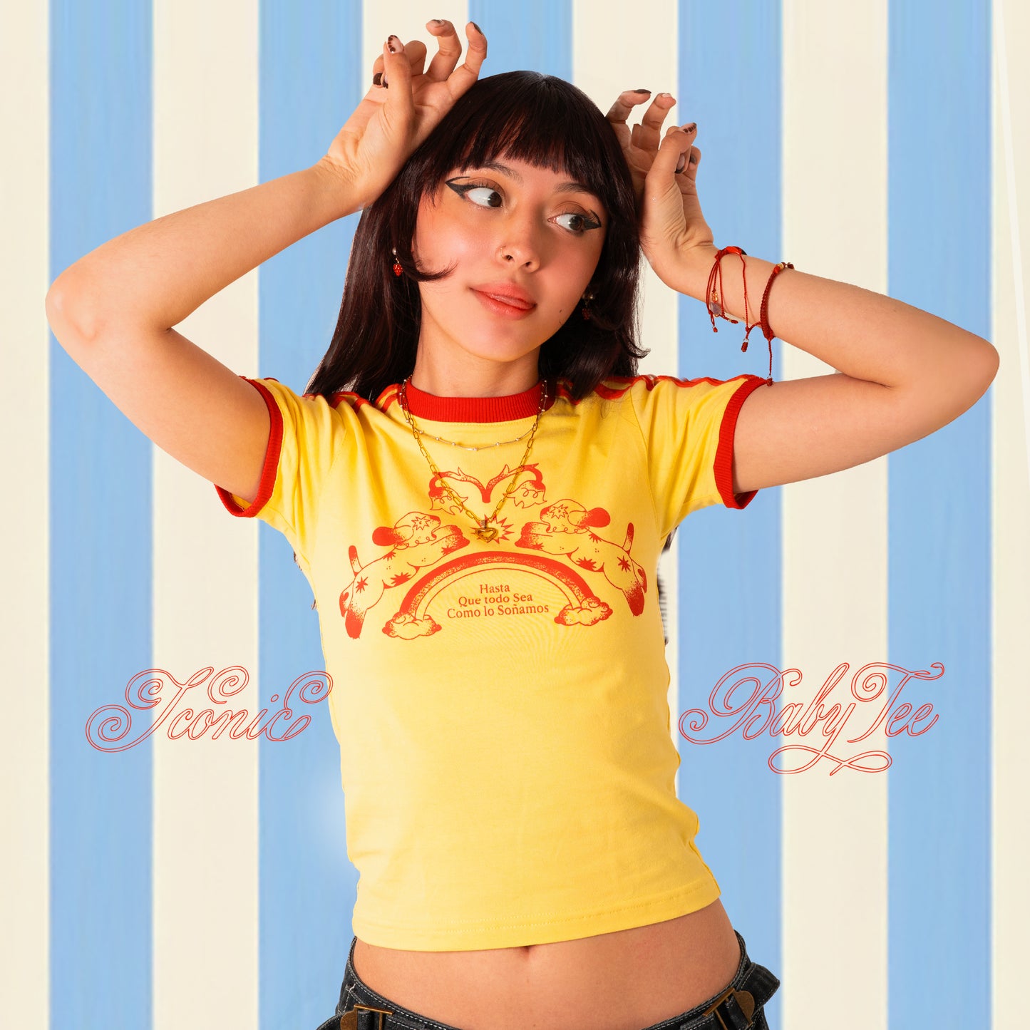 Dreamy Rainbow Baby tee🌼