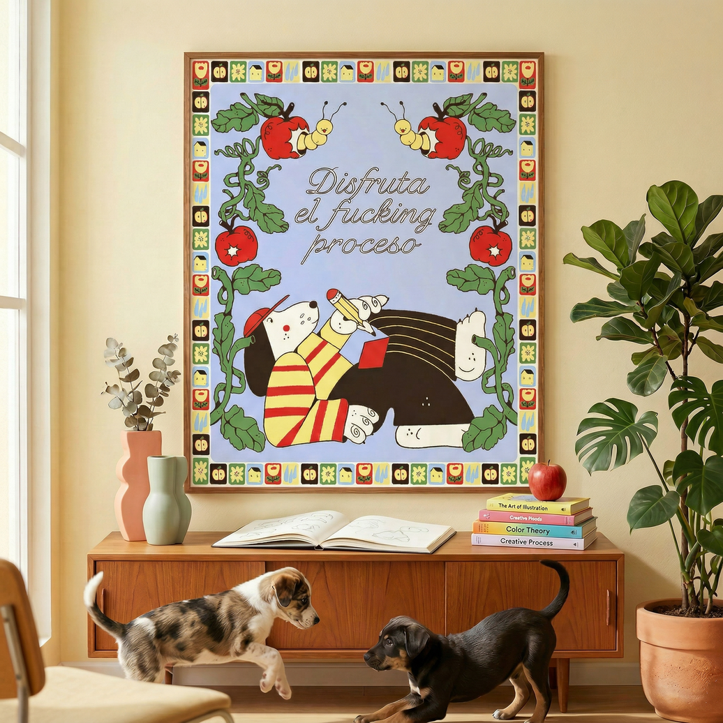 🍎✏️ Póster Disfruta el fucking proceso