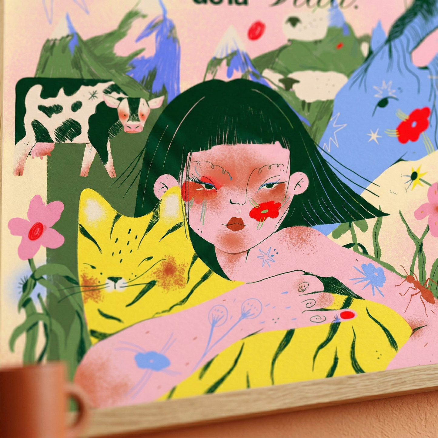 🌸🐄 Póster Guardiana