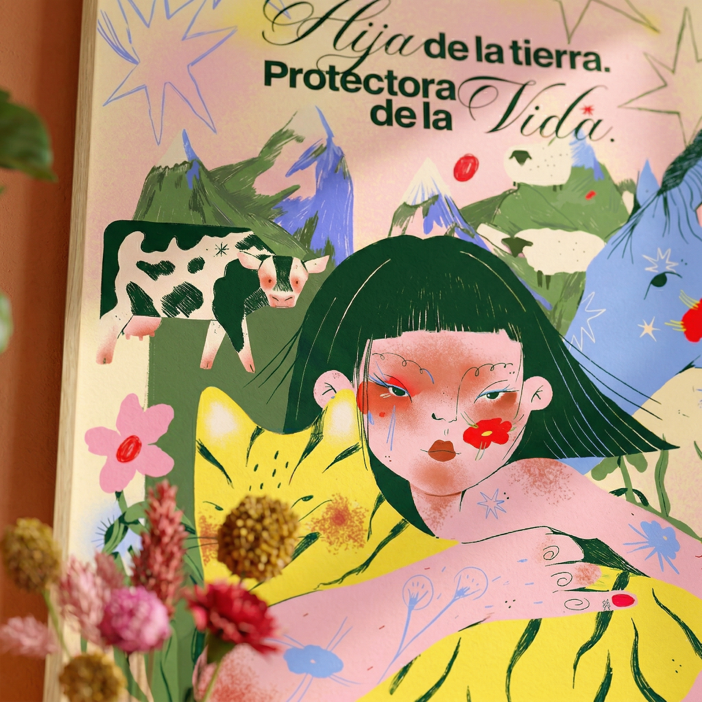 🌸🐄 Póster Guardiana