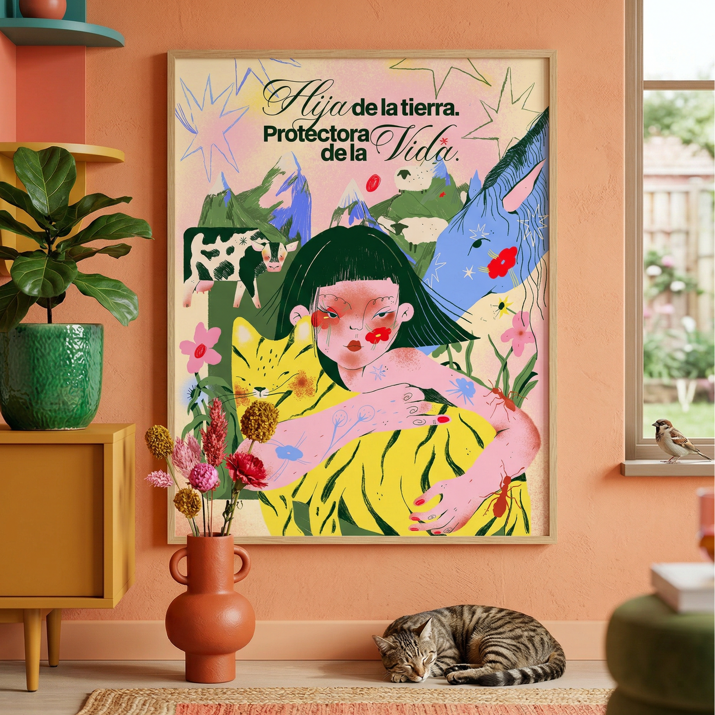 🌸🐄 Póster Guardiana
