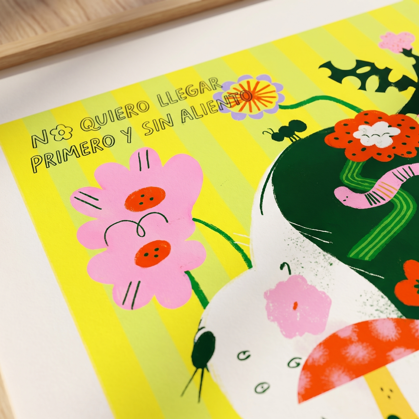 🐛✨ Póster “Quiero llegar despacio”